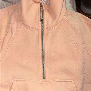 Lululemon Peach Half-Zip Pullover
